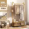 Arara de chão para roupas quarto roupas cabideiro doméstico cabideiro de parede para interior suporte de armazenamento vertical móvel