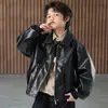 Jaqueta de Couro Infantil 2026 Primavera e Outono Novo Estilo Moda Infantil Elegante para Meninos Mais Velhos no Outono