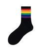 Calcetines para Hombre y Mujer, Calcetines de Media Caña Arcoíris, Calcetines Absorbentes de Sudor y Transpirables para Primavera y Otoño, Calcetines Deportivos Ins para Bádminton, Antideslizantes Personalizados