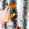 Cinta Navideña Espesa de 2m Caricatura de Campana Anciano Borde Blanco Tira de Piel Cinta Decoración Árbol de Navidad Adorno Colgante DIY Flor de Tirar