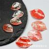 Ácido acético deixa folhas de Rosa grandes e pequenas finas 17x25mm13x18mm DIY grampo de cabelo antigo