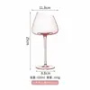 Estilo Nórdico Ins Rosa Alto Valor Taça de Vinho Flamingo Taça de Champanhe Taça de Cristal Inclinada Taça de Vinho Alta