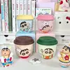 Taza Shin-chan con Tapa artículo genuino Cerámica Conjunta Taza de Agua Infantil Dibujos Animados Linda Taza de Regalo Venta al por Mayor