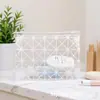 Bolsa de Cosméticos Trapezoidal a Cuadros Bolsa de Cosméticos Transparente de Mano Fabricante de Bolsas de Cosméticos de TPU Bolsa de Cosméticos de TPU Termosellada
