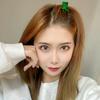 Estilo Japonês e Coreano Celebridade da Internet Mini Prendedor Pequeno Prendedor de Cabelo Moda Prendedor de Cabelo Grampo Verde Grampo Lateral de Menina Grampo para Franja