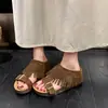 Sandalias Retro de Una Correa con Tacón Grueso, Tacones Altos de Suela Gruesa Estilo Coreano Primavera 2026, Elegantes Sandalias Nuevas para Exteriores