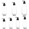 Garrafas de Xarope de Grande Capacidade 250 300 500ml Garrafas Transparentes para Líquido Oral 30ml Garrafas de Vidro Farmacêutico com Dosador 60ml