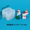 Molde de Silicona para Hornear DIY, Casa de Cabina, Castillo, Deslizante, Vela, Aromaterapia, Adornos de Escritorio, Molde de Silicona