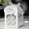 Vendas Diretas da Amazon Caixa de Doces Europeia para Casamento Anel Branco Vazado Caixa de Doces Vazada Caixa de Embalagem Criativa Atacado