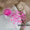 Acessórios para Nail Art Contas de Bolha Sereia Tamanhos Mistos Coloridos Contas Aurora Meio Redondas com Fundo Plano Decoração de Unhas DIY