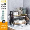 Platos de Cocina y Escurridor para Platos Estante Escurridor para Platos Doméstico Multifuncional Estante para Tazones Caja de Almacenamiento para Tazones y Palillos Estante de Almacenamiento para Alacena