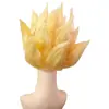 Peluca de Cosplay de Anime Japonés Cabeza de Loto Accesorio para Escenario Multicolor Peluca de Cosplay de Dragon Ball Son Goku