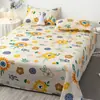 Sábana de una pieza invierno funda de edredón individual 1.5 metros dormitorio estudiantil estilo ins algodón lavado con agua pura funda de almohada individual juego de tres piezas