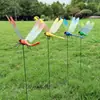 Simulación Estereoscópica 3D Varilla de Inserción Adorno de Mariposa Parque Jardín Floristería Boda en el Jardín Césped al Aire Libre Decoración Otro