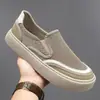Zapatos de Tela del Viejo Pekín para Hombre 2026 Verano Nuevos Transpirables de Malla Casuales Planos Zapatillas Mocasines Slip-On para Hombre