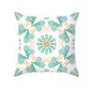 Funda de almohada geométrica azul transfronteriza nórdica sencilla para sofá de Shopee, funda de almohada con estampado de piel de melocotón