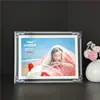Marco de fotos de 6 pulgadas marco vacío cristal Marco de fotos A4 pantalla de mesa Perler beads Bai Xi Tu Marco de 7 pulgadas lugar escénico sala de té decoración marco de aniversario de boda