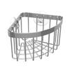 Cesta de almacenamiento esquinera Ourunzhe de acero inoxidable 304 para fregadero de cocina, con ventosa para baño, escurridor de platos