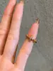 Anillos Modernos de Cruz y Cola de Golondrina para Mujer, Anillos de Moissanita de Lujo Ligero a la Moda Estilo Vintage, Dropshipping de Tiktok
