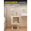 Mesa de Cabeceira Estilo Creme Alternativa Artefato Mesa de Café Pequena Rack de Armazenamento para Quarto de Casa Armário de Armazenamento Infantil Mesa Lateral de Sofá