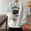 Damasco Americano Retro Camisola Meninos Outono Moda Marca Velo Forrado Com Capuz Pesado Top Oversize Casal Solto