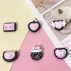 Mini Serie Pequeña Negra Accesorios de Resina DIY Pegamento Cremoso Funda de Teléfono Accesorios para el Cabello Pasador Pendientes Accesorios para Pulsera