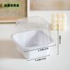 Caja de Embalaje para Pasteles Pequeños, Postres, Horneados, Transparente, Cuadrada, para Porciones de Mousse, Caja de Ampolla PET, Antivaho, Doble Cara, Transfronteriza