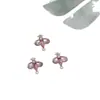 Pingente de Abelha Banhado em Liga para Acessórios de Joias DIY Zircônia Vermelha Azul Verde Inserida Materiais para Pulseira Colar Brinco