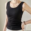 Camiseta sin mangas tipo camisola para usar sola o en capas, Nuevo estilo Verano 2026, Sin mangas, Tallas grandes, Camiseta interior anti-exposición, Top para mujer