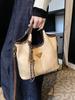 Bolsa de grande capacidade para comércio exterior feminina outono e inverno retrô 2024 nova bolsa casual multifuncional bolsa transversal bolsa de trabalho para deslocamento
