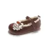 Sapatos Infantis de Couro Desenho Animado Sapatos de Princesa Estilo Ballet Novos Primavera e Outono 2026 Mocassins Macios para Meninas Atacado