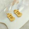 Colgante de ábaco dorado con retención de color arena y oro, accesorios de joyería hechos a mano para bricolaje, collar, pulsera, colgante de transferencia de fortuna, colgante pequeño
