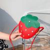 Bolso para niños [apto para niños de 1 a 3 años] Bolso bandolera para bebé, bolso pequeño de moda para niñas, lindo mini bolso de fresa