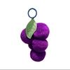 Serie Púrpura ~ Piel de Conejo Rex Real Uva Llavero Colgante para Coche Accesorio para Bolso Bola de Pelo Elemento Uva