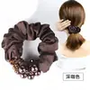 Super versátil~ Scrunchie estilo coreano com toque de luxo para a primavera, adequado para rabos de cavalo e coques femininos, acessório de elástico de cabelo 2026