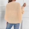 [En Stock] Cárdigan Corto Talla Europea Moda Femenina Europea y Americana Chal Cálido Holgado Abrigo Suéter Irregular