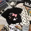 Hellokitty Verão Nova Roupa para Meninas Moda Mais Fácil de Combinar Camisetas Tops + Calças Camiseta para Bebê Menina