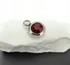 Banho de Cobre com Ouro 18K Microcravejado Zircônia Joias Redondo Pequeno Pingente Conector Pingente Pulseira Brinco Acessórios