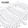 Almohadilla de talón de GEL para hombre y mujer, para piernas en X (hacia adentro y hacia afuera), almohadilla ortopédica de ocho caracteres, suave, autoadhesiva, ajuste de postura al caminar, almohadilla de media talla