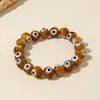 Accesorios Pulsera de Ojo del Diablo Bohemia con Cuentas Pulsera Elástica Personalizada Ojo Pulsera de Buena Suerte de Año Nuevo al por Mayor