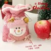 Bolsa de Regalo Navideña Rosa Bolsa de Regalo Navideña con Lentejuelas Bolsa de Manzana para Nochebuena Bolsa de Dulces para Niños Mayoreo
