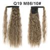Peruca Rabo de Cavalo Ondulada com Fita Adesiva Mágica Xuchang para Atacado, Cabelo Longo e Cacheado, Estilo Europeu e Americano, com Tranças e Ondas de Lã.