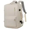 Nova Mochila Expansível para Homens e Mulheres, Grande Capacidade, Leve para Viagem, Mochila Multifuncional para Estudantes, Personalizável com Logo