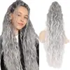 Coleta de Peluca Transfronteriza para Mujer Peinado de Maíz Europeo y Americano Coleta Voluminosa Grande con Pinza Peluca de Coleta Extensión de Cabello Coleta