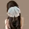 Pinza Súper Elegante para Cola de Caballo 2026 con Moño y Cinta, Pinza para el Cabello para Peinado de Media Recogida, Pinza de Tiburón Accesorio para el Cabello para Mujeres