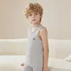 Chaleco de algodón Lycra para niñas, ropa interior antibacteriana 7A, chaleco para casa clase A para niños, chaleco sin mangas para niños mayores