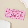 Diadema Infantil con Estampado de Lazo Transfronterizo, Accesorio para el Cabello, Elástico Suave, Diadema Ancha para Bebés e Infantes