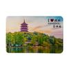 Adesivos para geladeira de Hangzhou West Lake Jixian Ting Lingyin Temple Adesivos magnéticos Centro esportivo olímpico de Hangzhou Adesivos para geladeira de lembrança turística