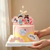 Decoraciones para pastel del Día de San Valentín chino: "Felicidad por Mucho Tiempo, Cuatro Estaciones Contigo", "El Pastor y la Tejedora" decoraciones para hornear toppers