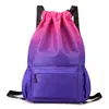 Mochila de Nuevo Estilo Degradado de Gran Capacidad para Hombres y Mujeres, Logo Personalizable, Bolsa para Eventos Promocionales, Bolsa de Baloncesto, Exterior
